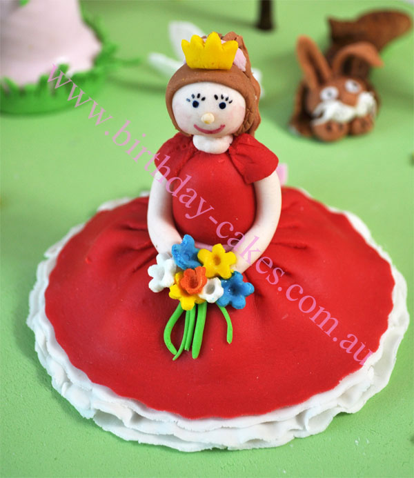 fondant princess cke deocrations